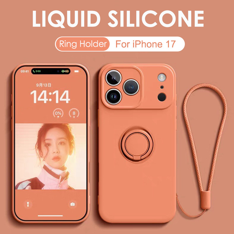 Phone Accessories Ring - حافظة هاتف مغناطيسية من السيليكون السائل