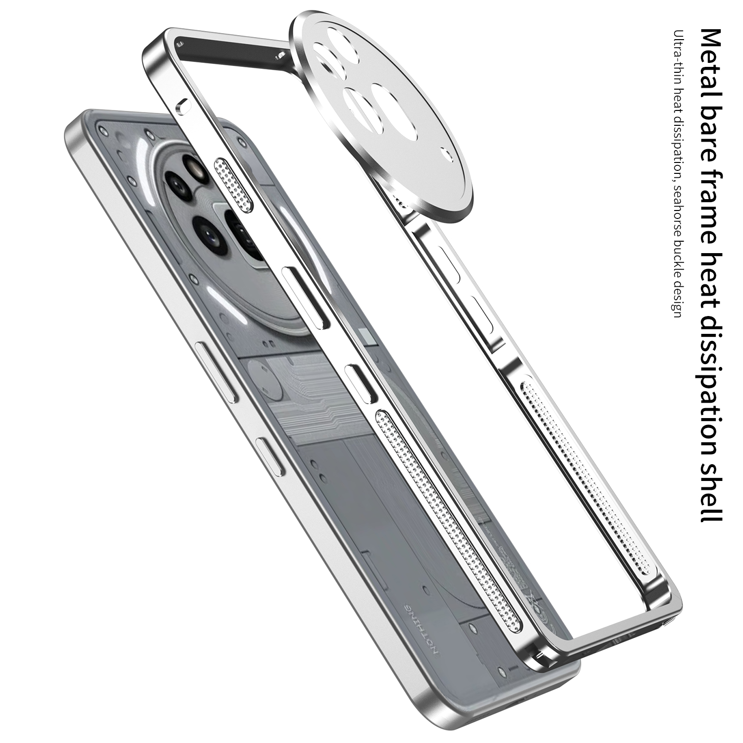 Phone Accessories Nothing - حافظة ممتصة للصدمات فاخرة لهاتف لا