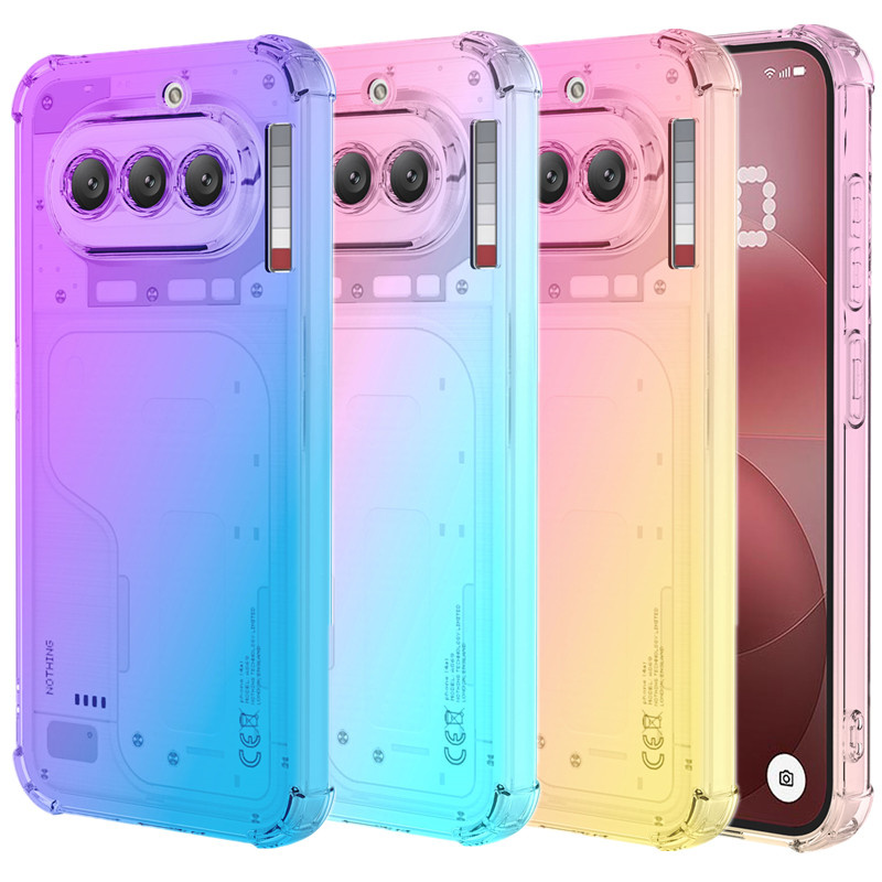 Phone Accessories Nothing - غطاء حماية شفاف مقاوم للصدمات بأربع