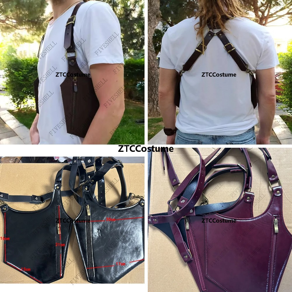Phone Accessories Europe - حقيبة كتف جلدية بطراز ستيمبانك من