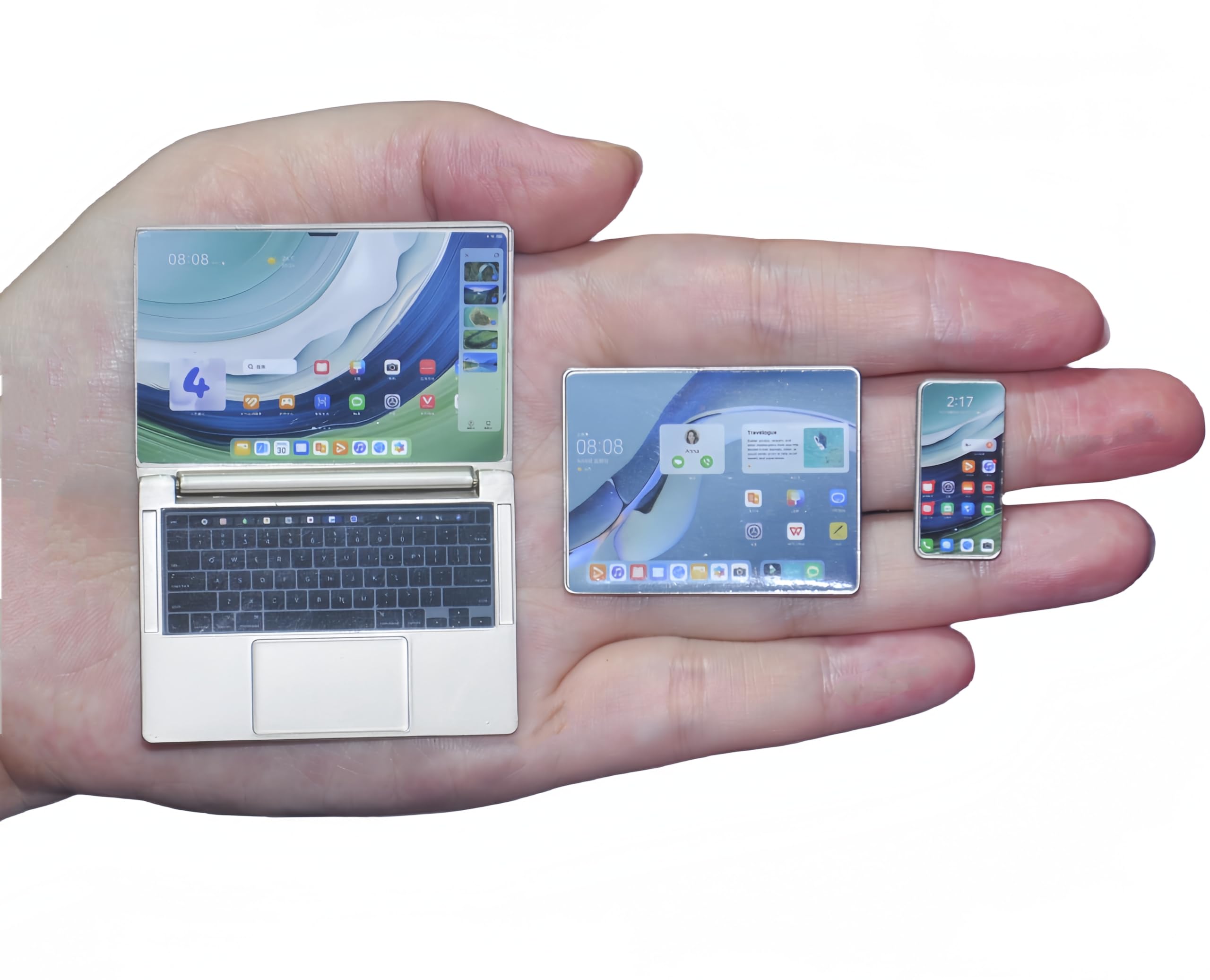 Phone Accessories Europe - 3 قطعة محاكاة كمبيوتر محمول صغير