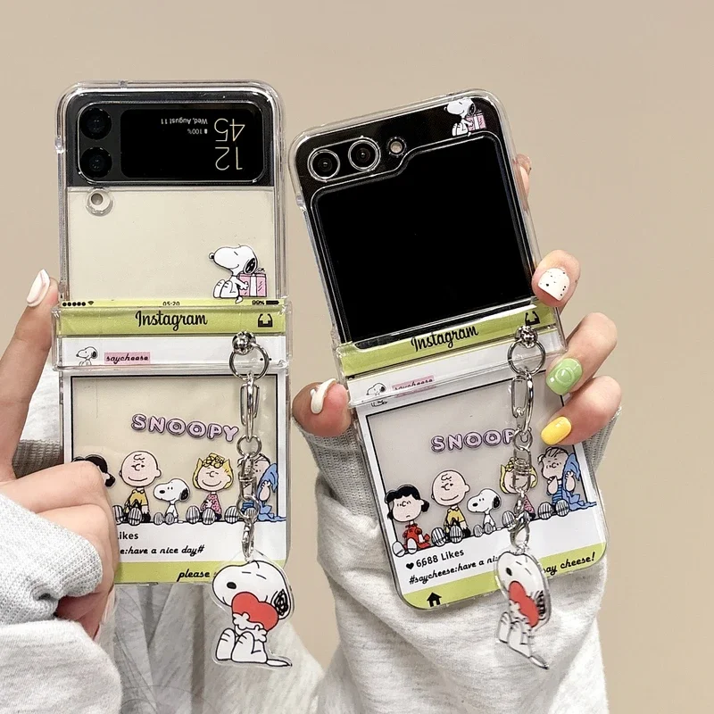 Z Phone Accessories - غطاء هاتف شفاف بتصميم كرتوني لطيف