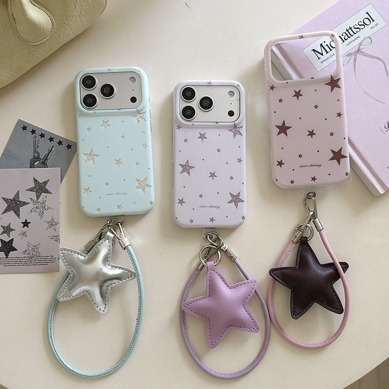 Phone Accessories Case - جراب هاتف كوري لطيف بتصميم نجمة
