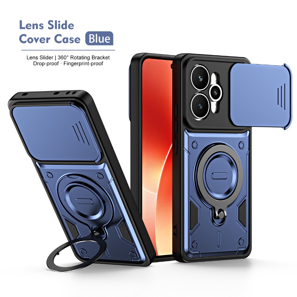 Phone Accessories Ring - غطاء هاتف مقاوم للصدمات مع غطاء