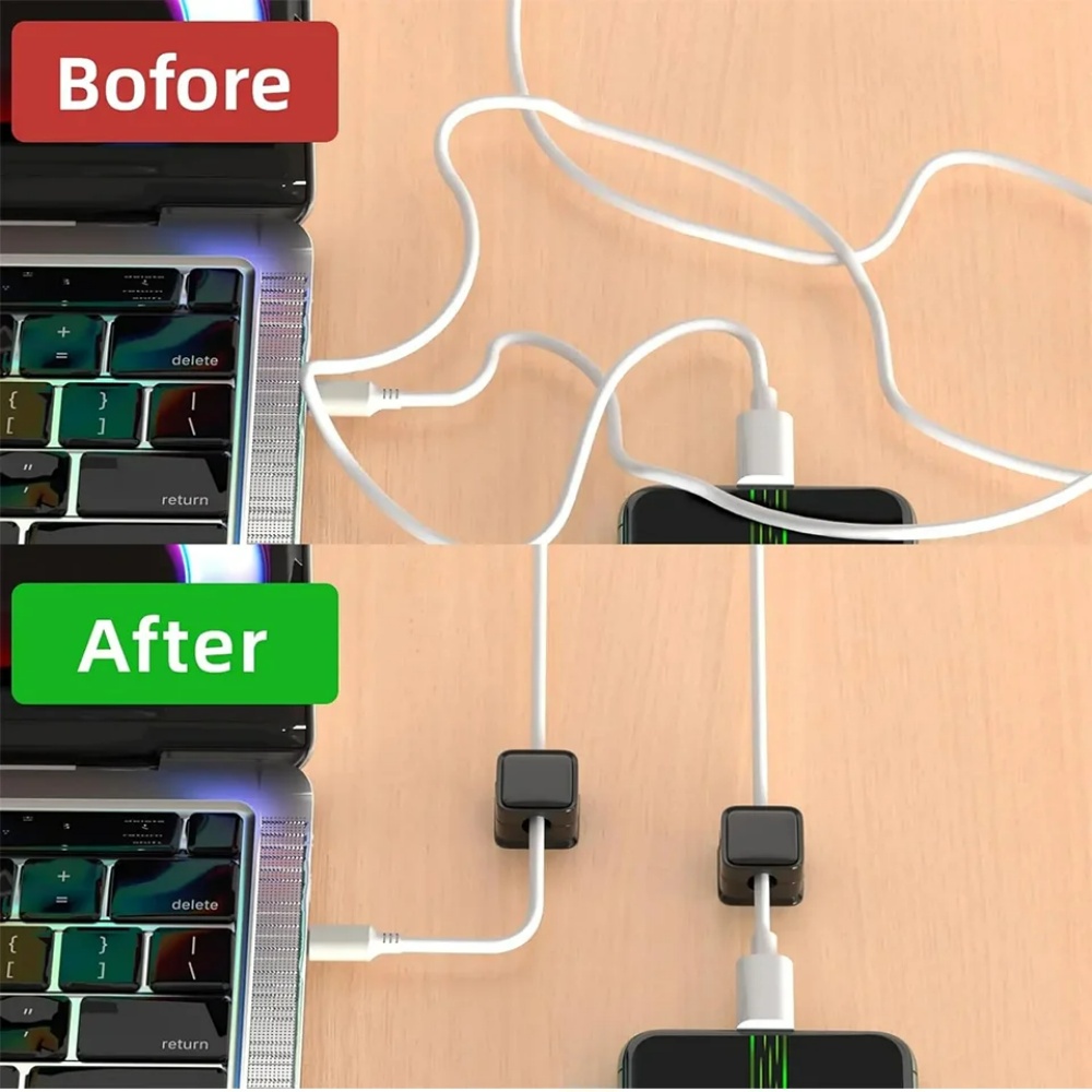 حامل الكابل المغناطيسي سلك الب - مراجعة Phone Accessories Hooks وسعره