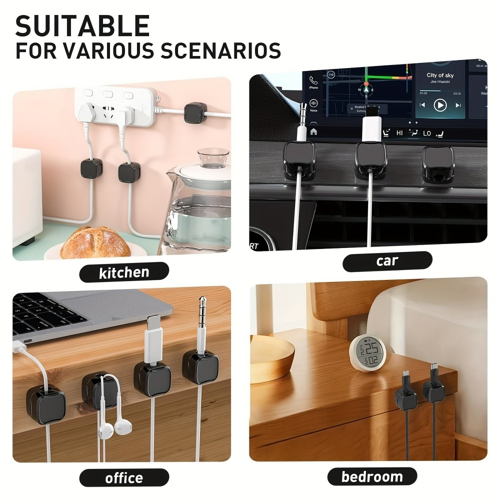 حامل الكابل المغناطيسي سلك الب - مراجعة Phone Accessories Hooks وسعره