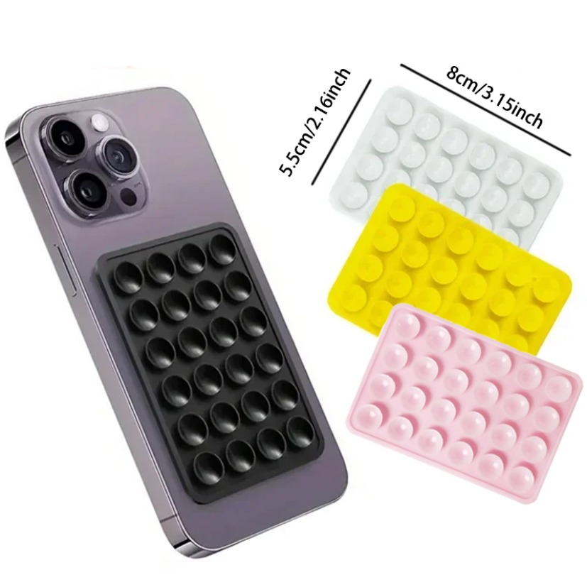 حامل هاتف سيليكون لاصق بقاعدة  - مراجعة Phone Accessories Case وسعره