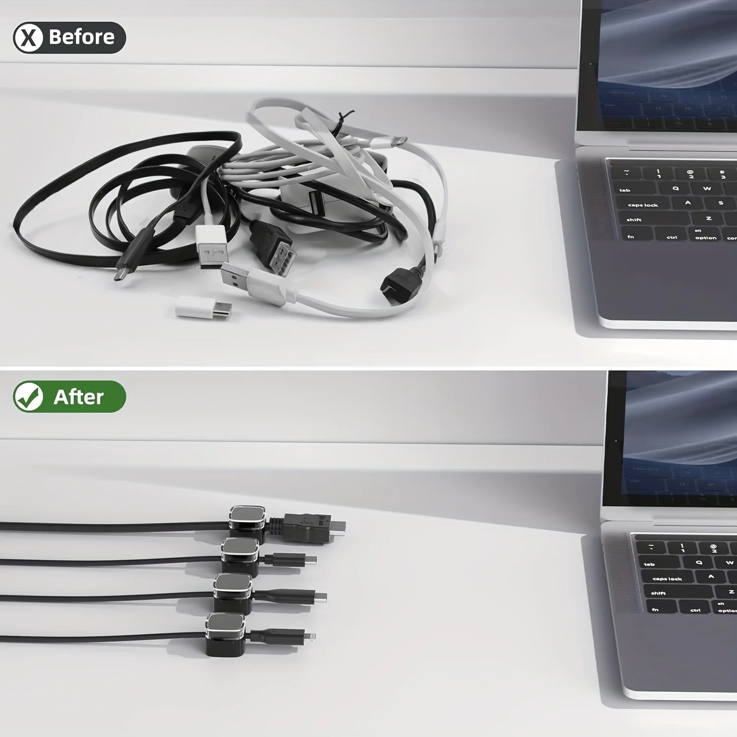 VIKEFON-مشابك إدارة الكابلات ا - مراجعة Phone Accessories Hooks وسعره