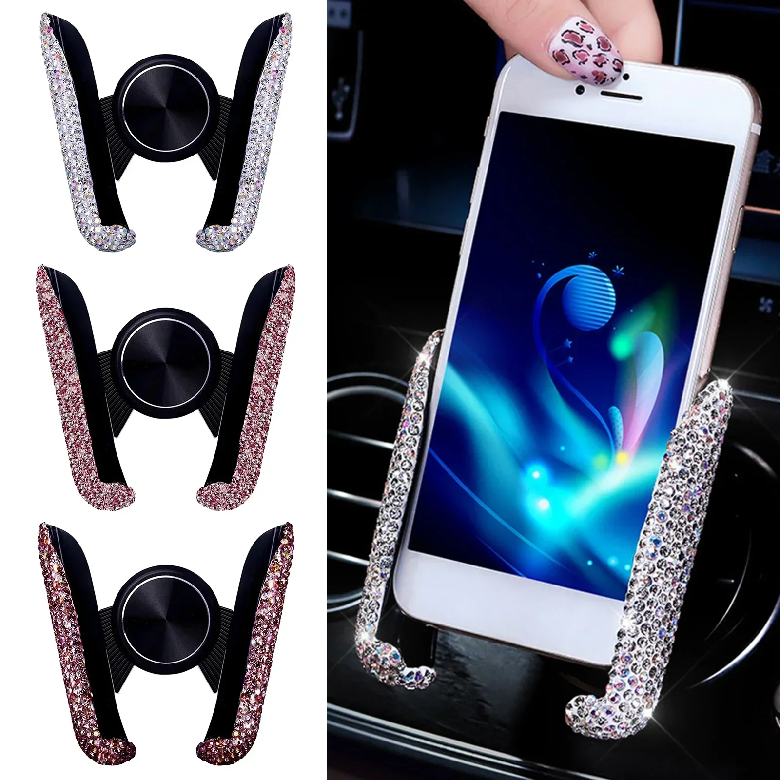 حامل هاتف جديد للسيارة مزين با - مراجعة Phone Accessories For Android وسعره
