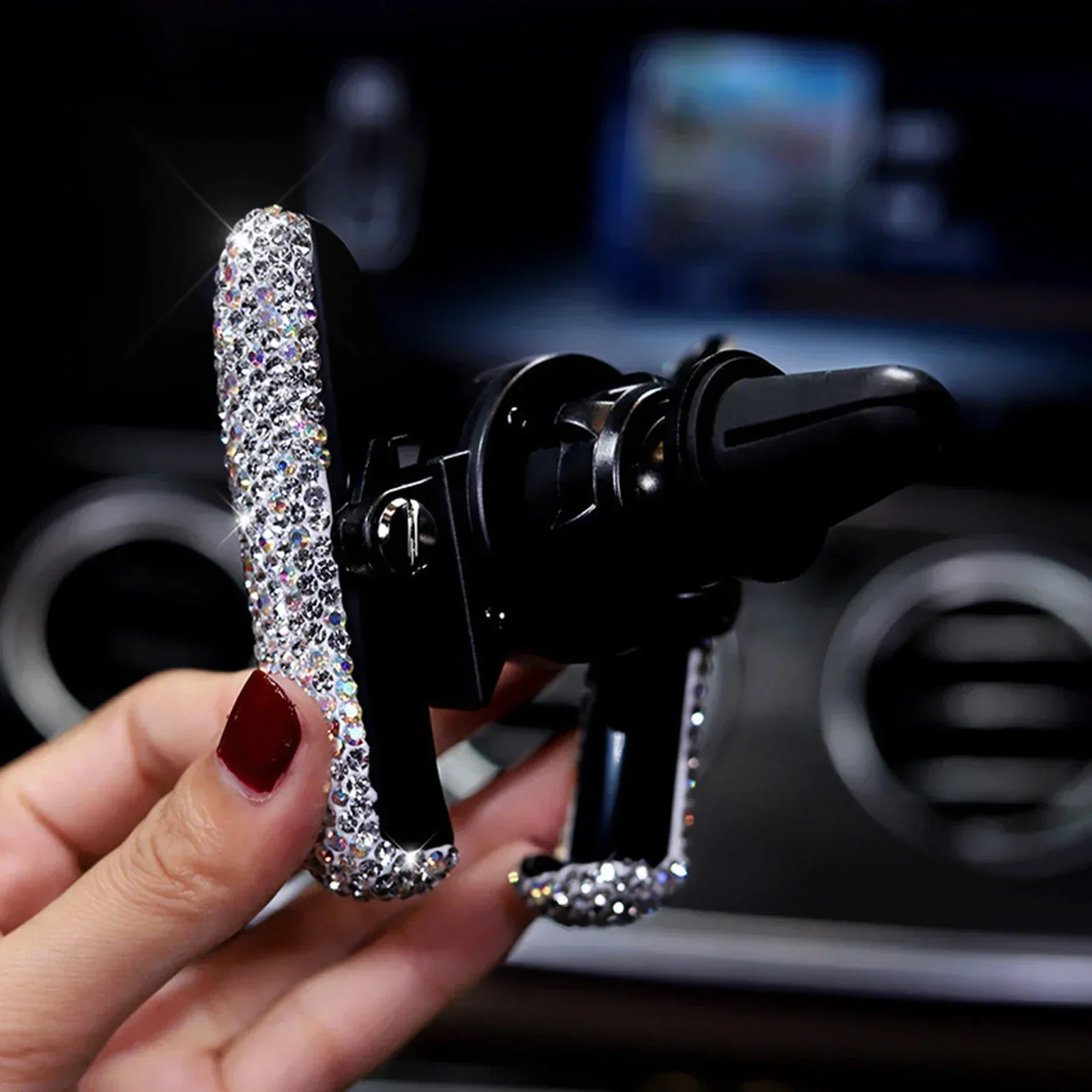 حامل هاتف جديد للسيارة مزين با - مراجعة Phone Accessories For Android وسعره