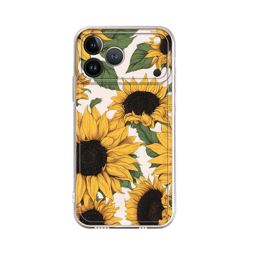 غطاء هاتف شفاف بنمط دوار الشمس - مراجعة Phone Accessories Iphone وسعره