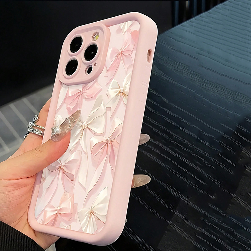 القوس عقدة الوردي القوس نمط لل - مراجعة Phone Accessories Iphone وسعره