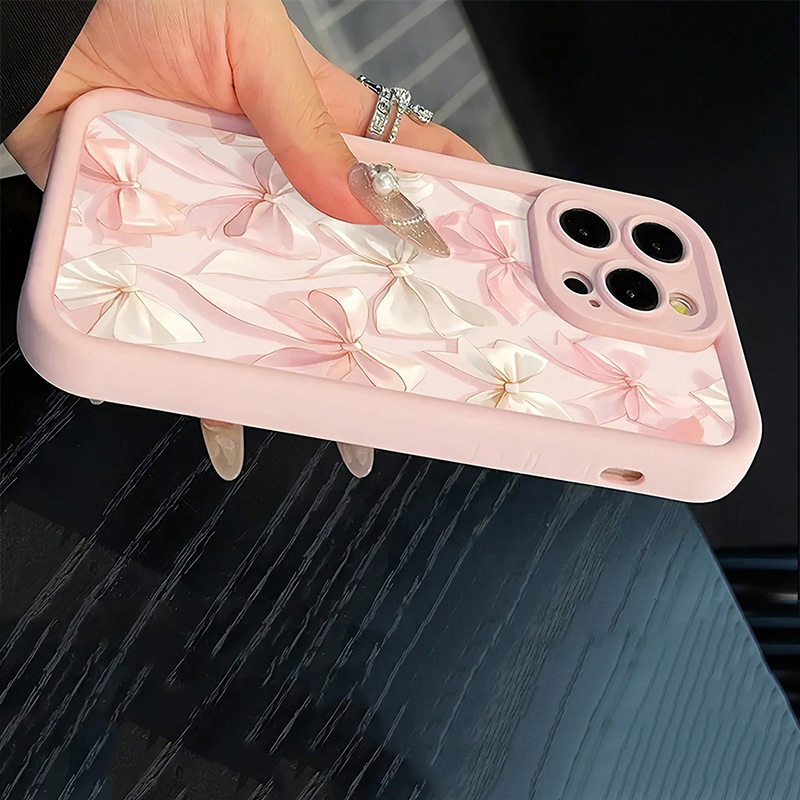 القوس عقدة الوردي القوس نمط لل - مراجعة Phone Accessories Iphone وسعره