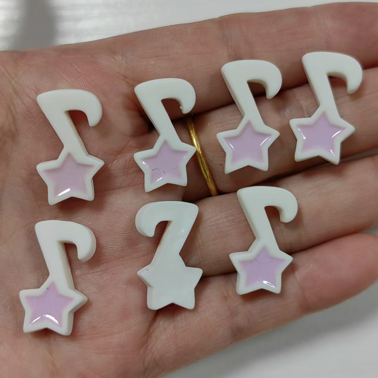 10 قطعة الراتنج ستار الموسيقى  - مراجعة Phone Accessories Clipart وسعره