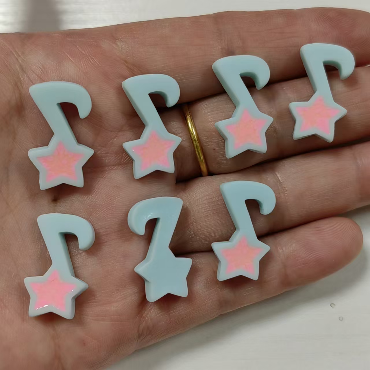 10 قطعة الراتنج ستار الموسيقى  - مراجعة Phone Accessories Clipart وسعره