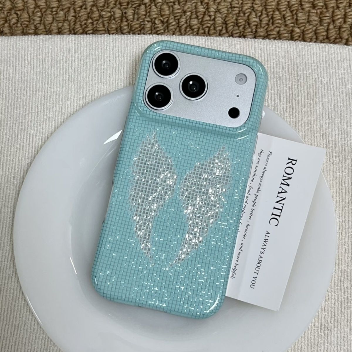 غطاء هاتف كوري بلون النعناع مع - مراجعة Phone Accessories Iphone وسعره