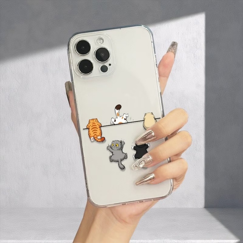 غطاء هاتف بنمط خمسة قطط لطيفة  - مراجعة Phone Accessories Iphone وسعره