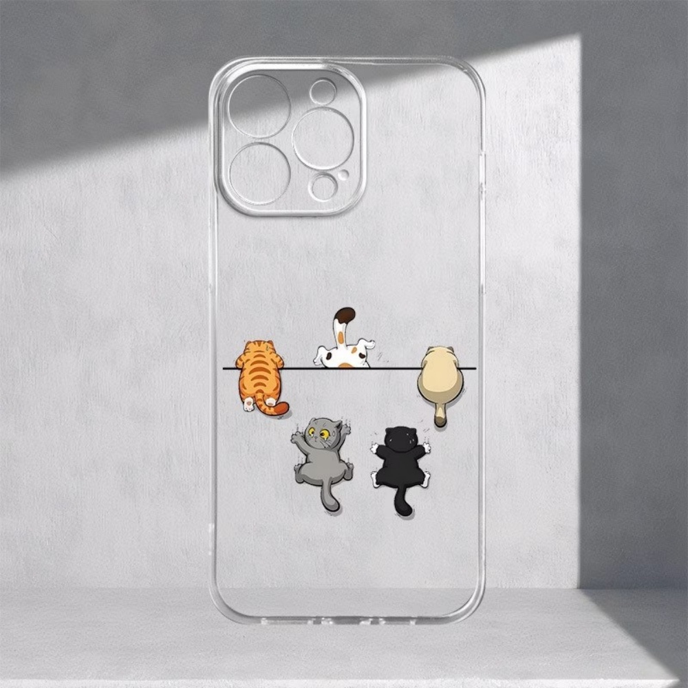 غطاء هاتف بنمط خمسة قطط لطيفة  - مراجعة Phone Accessories Iphone وسعره