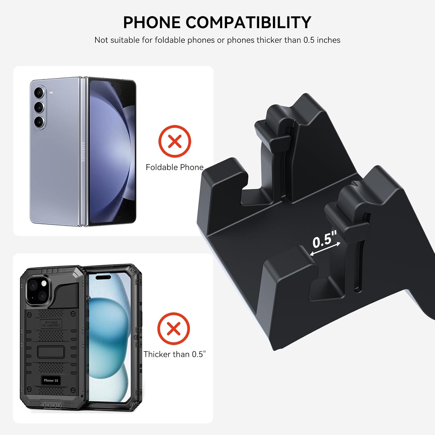 حامل هاتف سيليكون لسيارة تسلا  - مراجعة Phone Accessories Hooks وسعره
